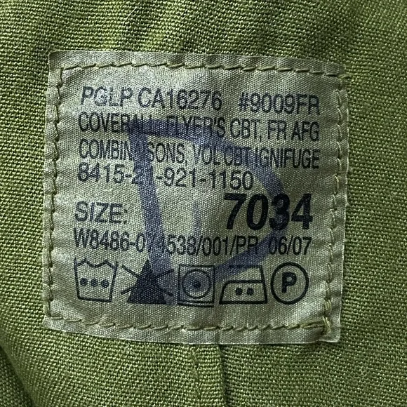 Vintage Canadian Air Force Pilot Flight Suit (Flyer's Coveralls), Size 36 - M/L - Picture 10 of 10